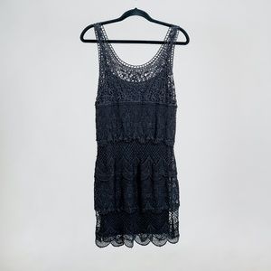 Black two layers Dress Size M